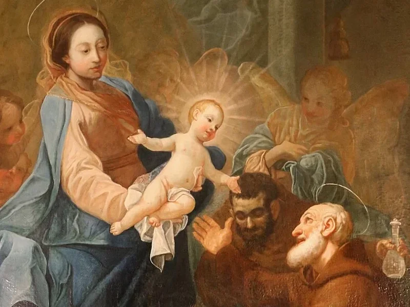 1734-Felice da Sambuca - Madonna col Bambino e san Felice da Cantalice - Sant'Andrea (San Casciano in Val di Pesa)